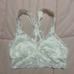 Aerie XS Cream Lace Bralette